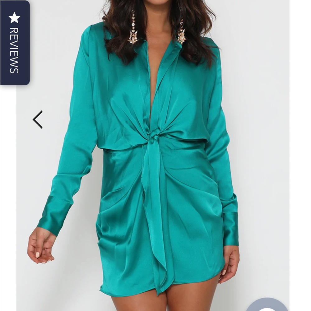 Satin mini dress